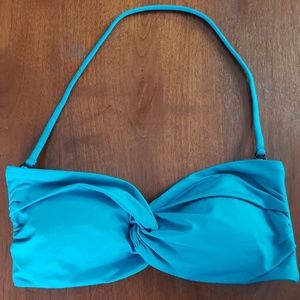 Mossimo Turquoise Bandeau Bathing Suit Top